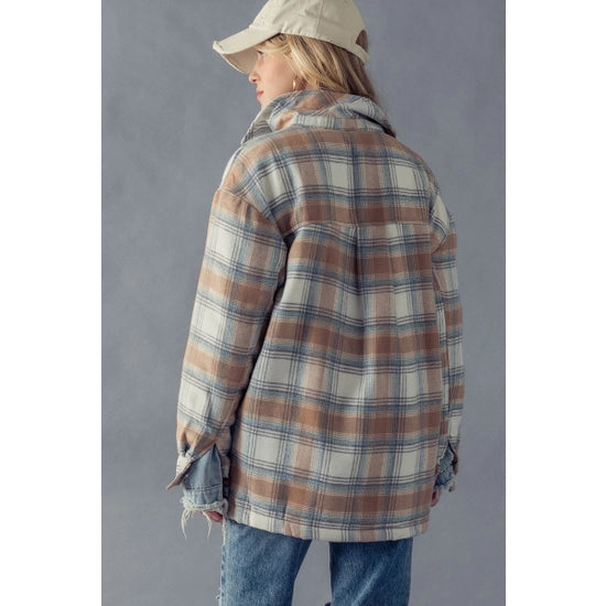 Flannel Sherpa-lined Jacket