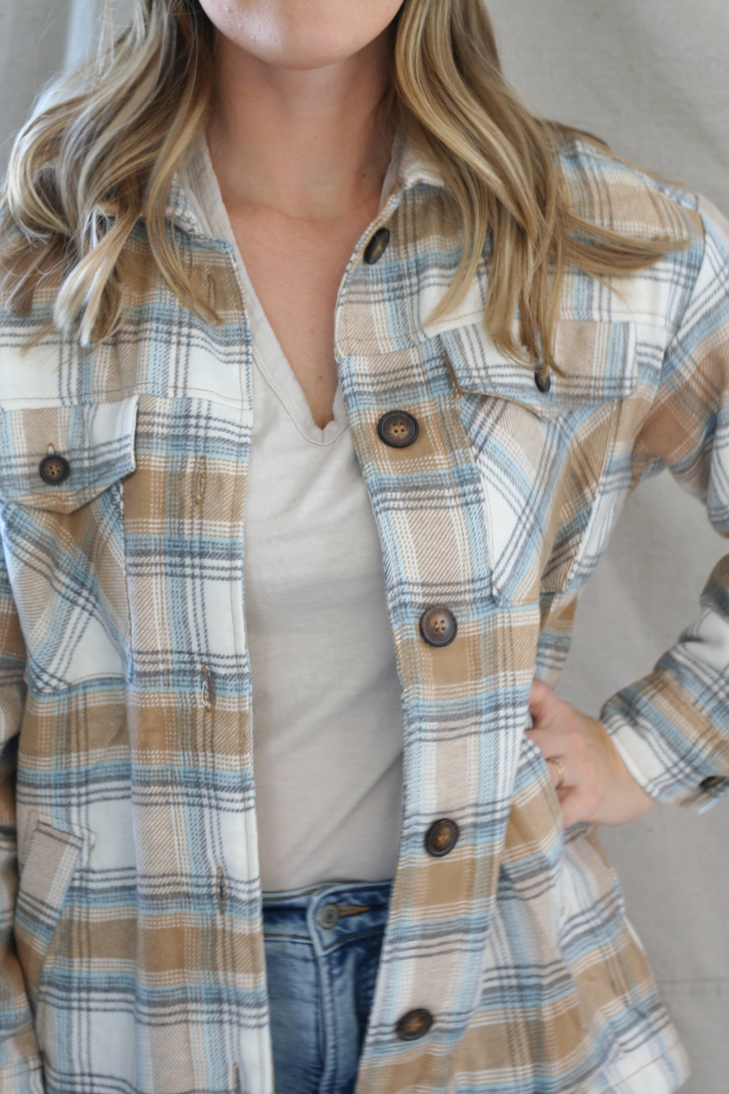 Flannel Sherpa-lined Jacket