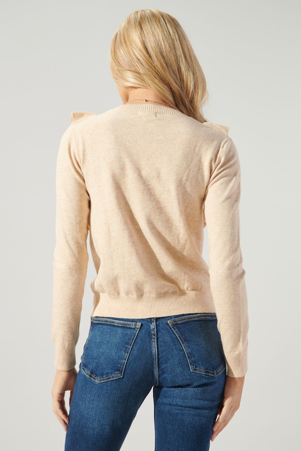 Claire Ruffle Sweater